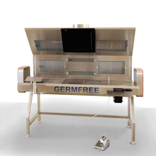 Workstation da laboratorio di patologia - Germfree - per preparazione di campioni / da terra / con ventilazione discendente