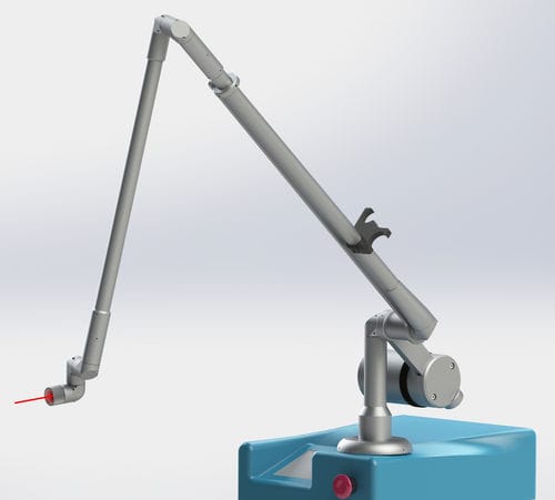 Braccio portastrumenti per laser medicali - 0609 - Optotek Medical - articolato