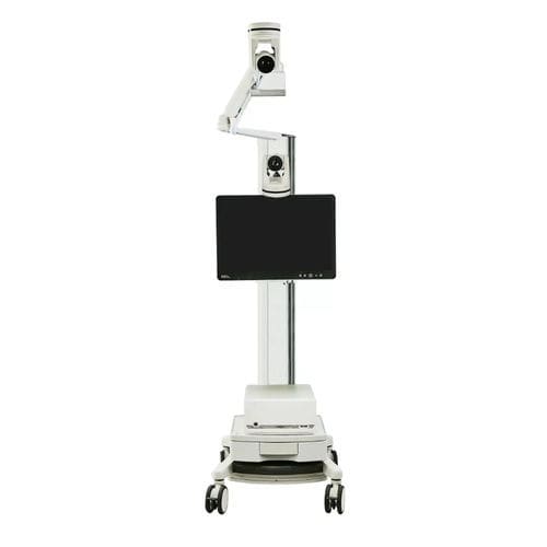 Carrello per telemedicina per videoconferenza - Caption - Ditec Medical - mobile / con cassetti / sicuro