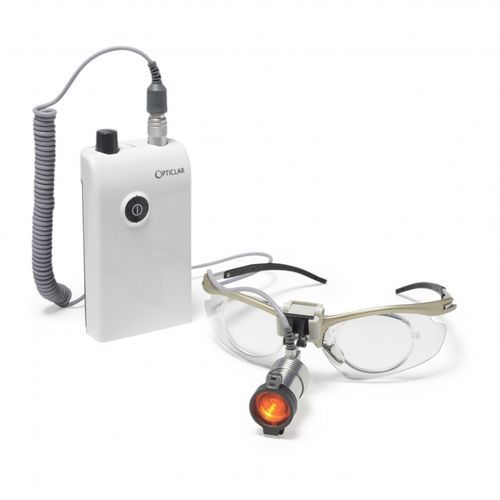 Lampada frontale LED - VISIONMAX - Opticlar Vision - con batteria ricaricabile / con fonte di luce portatile