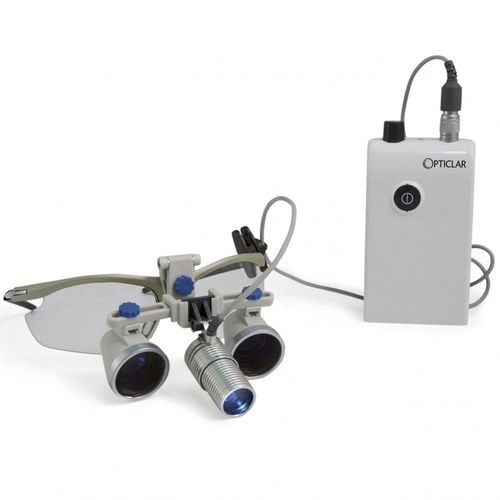 Lampada frontale chirurgica - 500.000.054 - Opticlar Vision - LED / con batteria ricaricabile / per lenti binoculari