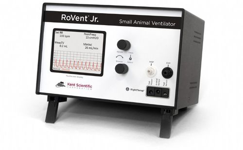 Ventilatore per anestesia - RoVent® Jr. - Kent Scientific - per sperimentazione animale / elettronico / per animali di piccola taglia