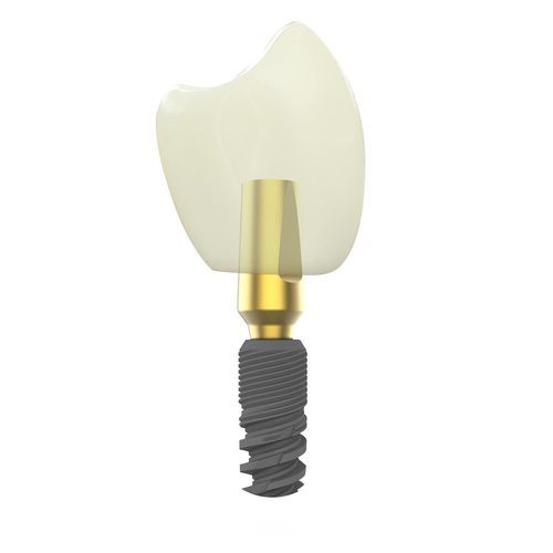 Impianto dentale conico - Canwell Medical - in titanio / dritto