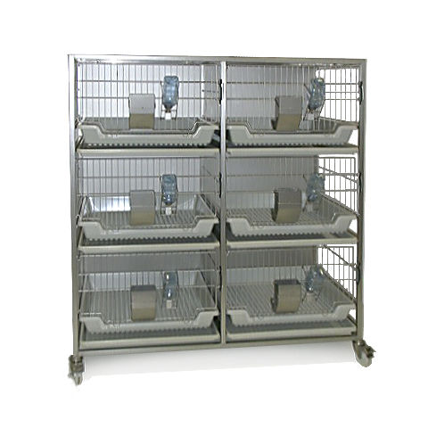 Gabbia per sperimentazione animale per conigli - R4200 - Plexx - modulare / in acciaio inossidabile / autoclavabile