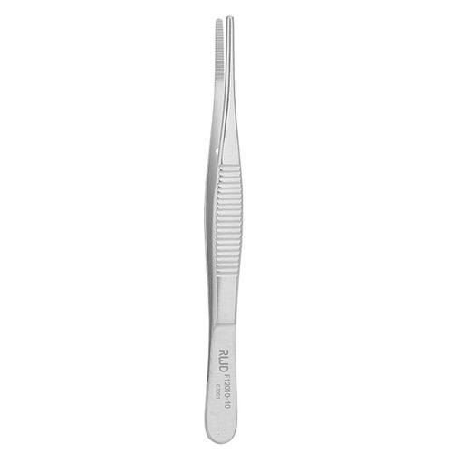 Pinza chirurgica - F12010-10 - RWD Life Science - per presa di tessuti / per medicazione / dentellata