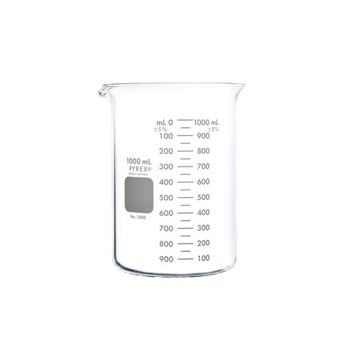 Coppa di decantazione da laboratorio - 1000-1L  - Corning BV - graduata / di Griffin