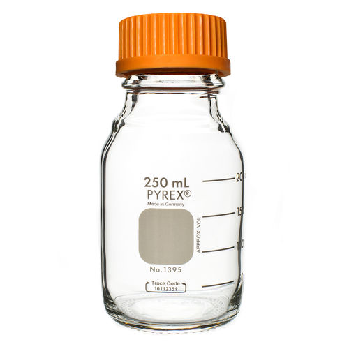 Flacone da laboratorio - 1395-250  - Corning BV - in vetro / in polipropilene / PTFE