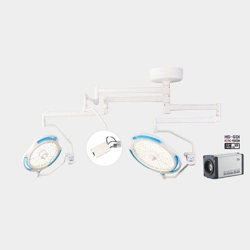Lampada scialitica a soffitto - SolarMax  - Elpis Medical - LED / 3 bracci / con videocamera