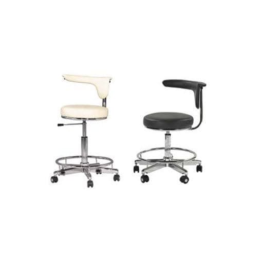 Sgabello per struttura sanitaria - CSA730 - Elpis Medical - ad altezza regolabile / con rotelle / con schienale