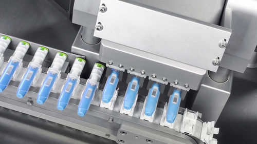 Sistema di confezionamento automatico - MLT - Harro Hoefliger Verpackungsmaschinen - lineare / formatrice-riempitrice-sigillatrice / per liquidi