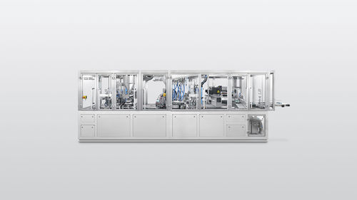 Macchina per imballaggi semiautomatica - PFM-T LS - Harro Hoefliger Verpackungsmaschinen - intermittente / formatrice-riempitrice-sigillatrice / sottovuoto
