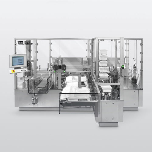 Insacchetatrice lineare - TBS - Harro Hoefliger Verpackungsmaschinen - a pavimento / compatta / per sacchi