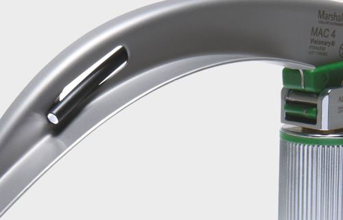 Lama per laringoscopio di Macintosh - Visionary® Fibre Optic - Marshall Airway Products - in acciaio inossidabile / monouso