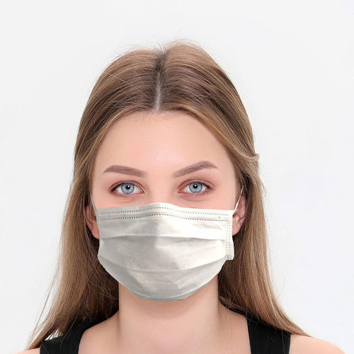 Mascherina chirurgica per adulti - REF-MASK001 - Medoksa Medikal - blu / bianca / in tessuto non tessuto