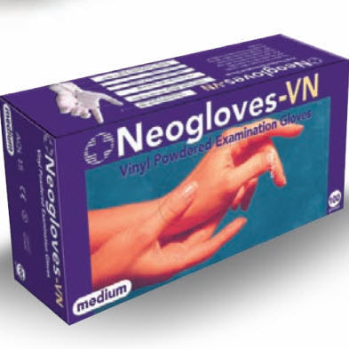 Guanto in lattice - Neogloves - Neomedic Limited - in vinile / medico / senza polvere