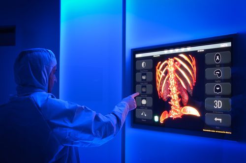 Sistema di gestione di dati - Fluid Therapixel - Operamed - medico / per blocco operatorio / senza contatto