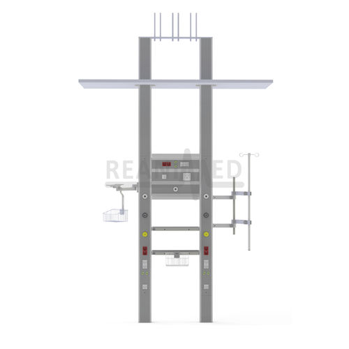Trave testaletto verticale - YBU-H00-M01-2R - Reanimed Teknik Tibbi Sistemler Ltd Sti - a soffitto / per reparto di terapia intensiva
