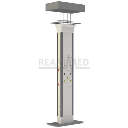 Trave testaletto verticale - YBU-KLN-M01-01 - Reanimed Teknik Tibbi Sistemler Ltd Sti - a soffitto / per reparto di terapia intensiva