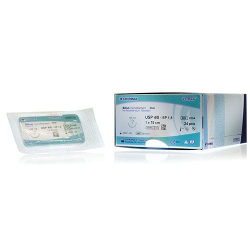 Filo di sutura non assorbibile - Silon  - Vitrex Medical A/S - per chirurgia generale / per chirurgia plastica / 0
