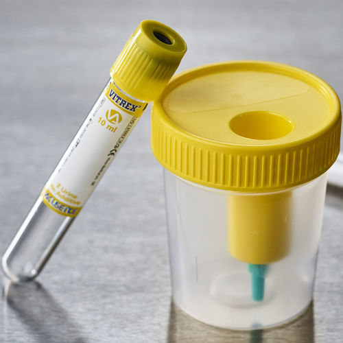 Provetta per prelievi da laboratorio - 115509+ - Vitrex Medical A/S - cilindrico / di urina / per prelievo campioni