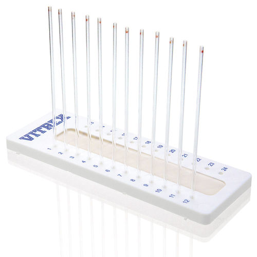 Provetta per prelievi da laboratorio - Vitrex Medical A/S - cilindrico / di sangue capillare / per centrifuga