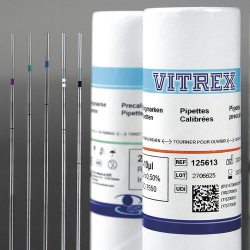 Pipetta manuale - Precalibrated  - Vitrex Medical A/S - capillare / a volume fisso
