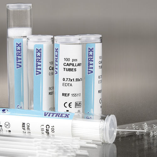 Provetta per prelievi capillare - 21 series - Vitrex Medical A/S - per diagnostica / per purificazione di DNA / da laboratorio