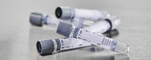 Provetta per prelievi per analisi della glicemia - Vacusence+ - Vitrex Medical A/S - cilindrico / di sangue / per prelievo campioni