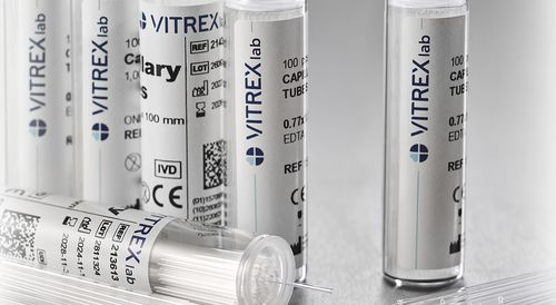 Provetta per prelievi capillare - 21 series - Vitrex Medical A/S - per diagnostica / per purificazione di DNA / da laboratorio