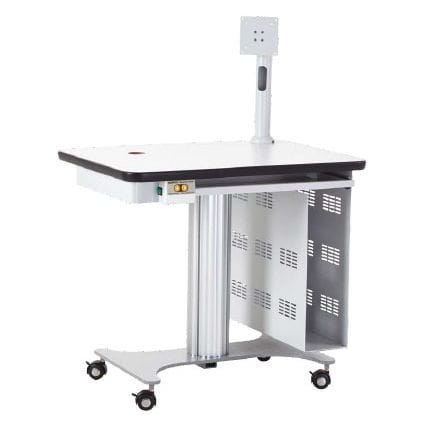 Tavolo oftalmico elettrico - RT-300S - Rodek - ad altezza regolabile / con rotelle