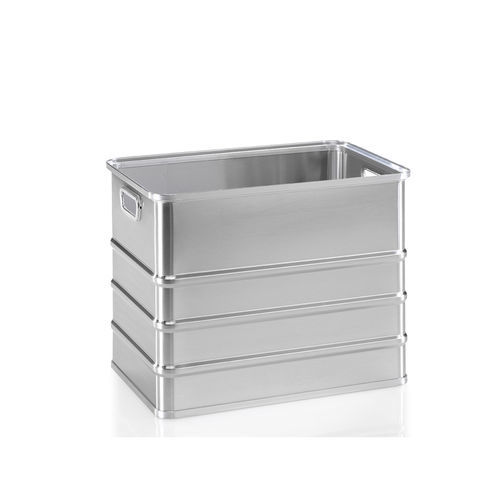 Cestello di stoccaggio - G®-CRATE A 152 - Gmöhling Transportgeräte GmbH - in alluminio / perforato / impilabile