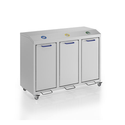 Pattumiera per il riciclaggio - G®-COLLECT X 2001  - Gmöhling Transportgeräte GmbH - in plastica / in polipropilene / in alluminio anodizzato