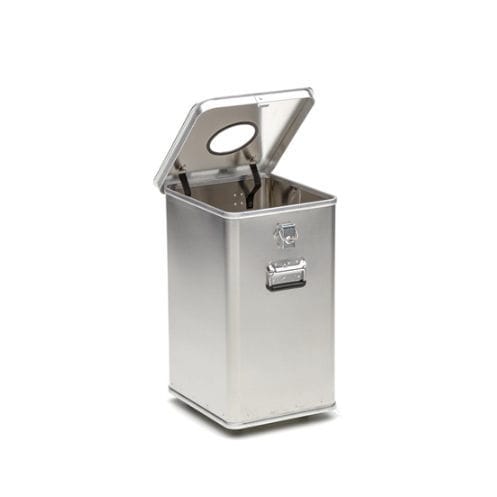 Pattumiera in alluminio - G®-DROP - Gmöhling Transportgeräte GmbH - in plastica / in acciaio / su rotelle