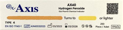 Indicatore biologico per sterilizzazione con perossido di idrogeno - AX40 - Axis - per l'industria farmaceutica / per dispositivi medici / da laboratorio