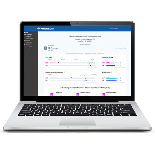 Software clinico - Predict+® - Exactech - per chirurgia ortopedica / per traumatologia / di analisi di dati