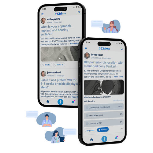 Applicazione mobile clinica - Chimie - Exactech - per chirurgia ortopedica / per comunicazioni / di analisi delle immagini