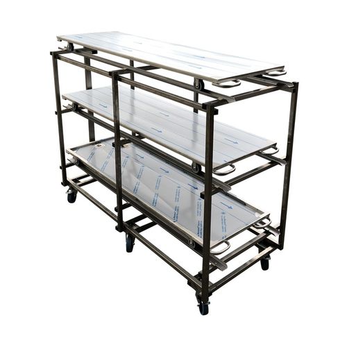 Scaffalatura 3 ripiani - CHARCIV3 - FRIMA CONCEPT - per stoccaggio di cadaveri / mobile / in acciaio inossidabile