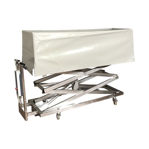 Carrello funerario portaferetri - DISCHAR - FRIMA CONCEPT - di trasferimento / di dissimulazione / in acciaio inossidabile
