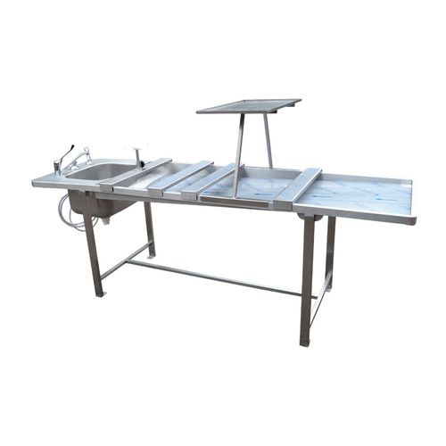 Tavolo per autopsia per medicina legale - TABL002 - FRIMA CONCEPT - di lavaggio salme / fisso / rettangolare