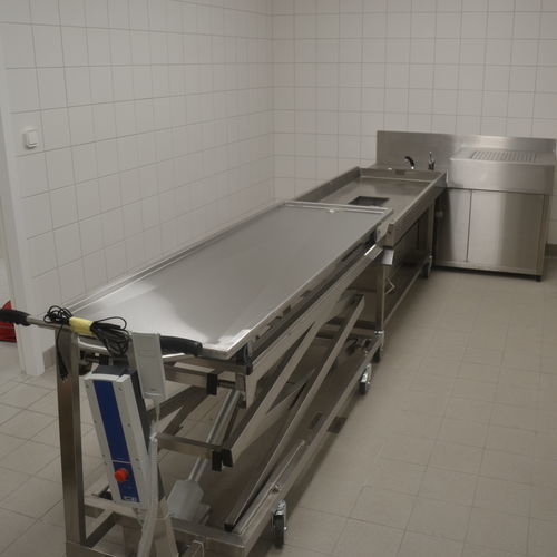 Tavolo di lavaggio salme - FRIMA CONCEPT - rettangolare / ventilato / fisso