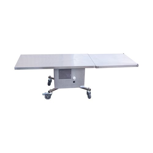 Tavolo rettangolare - TABL060 - FRIMA CONCEPT - su rotelle / in acciaio inossidabile / refrigerato
