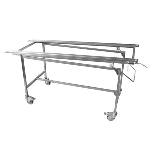 Barella con carrello da trasporto - CHAR191 - FRIMA CONCEPT - mortuaria / manuale / in acciaio inossidabile