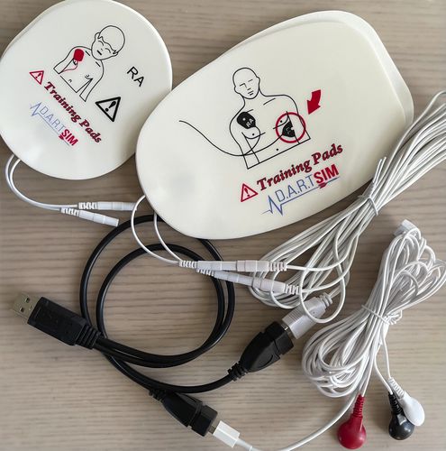 Elettrodo ECG pad - DART Sim ECG Simulator - di monitoraggio / pediatrico / di petto
