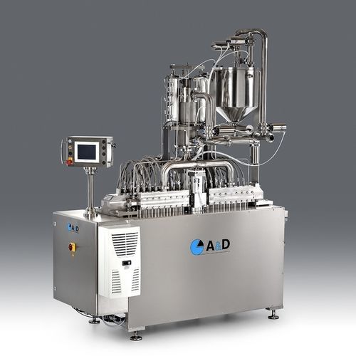 Riempitrice automatica - KF - A & D Verpackungsmaschinenbau GmbH - a pavimento / modulare / di liquidi