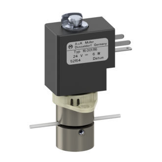 Valvola per il settore medico - 16.001.116 - A. u. K. Müller GmbH & Co. KG - a solenoidi / a comando diretto / in acciaio inossidabile
