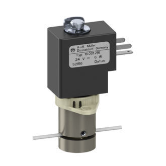 Valvola per il settore medico - 16.001.216 - A. u. K. Müller GmbH & Co. KG - a solenoidi / a comando diretto / in acciaio inossidabile