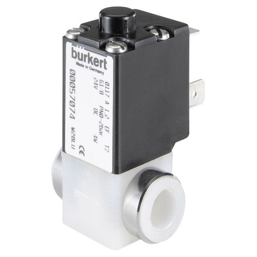 Valvola per il settore medico - 0117 - Bürkert GmbH & Co. KG Fluid Control Systems - a solenoidi / PTFE
