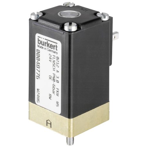 Valvola per il settore medico - 0212 - Bürkert GmbH & Co. KG Fluid Control Systems - di gas / a solenoidi / in acciaio inossidabile