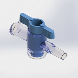 Connettore per perfusione con rubinetto - 561023 - Elcam Medical Italy - diritto / LUER®-lock