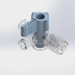 Connettore per perfusione con rubinetto - 563378 - Elcam Medical Italy - a T / LUER®-lock
